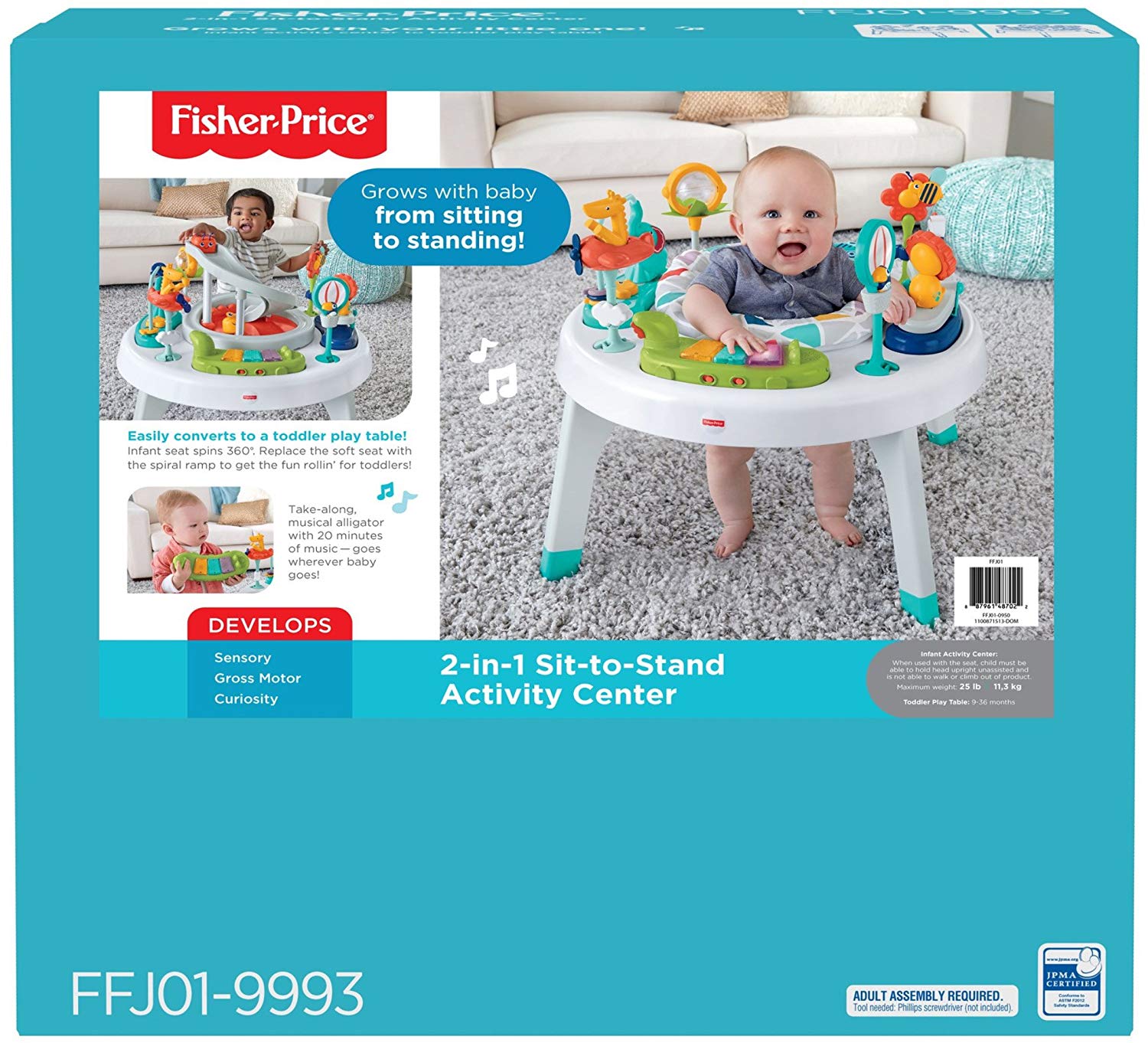 fisher price 3 in 1 sit to stand