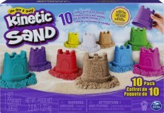 Kinetic Sand Castle Containers 10 Color Pack