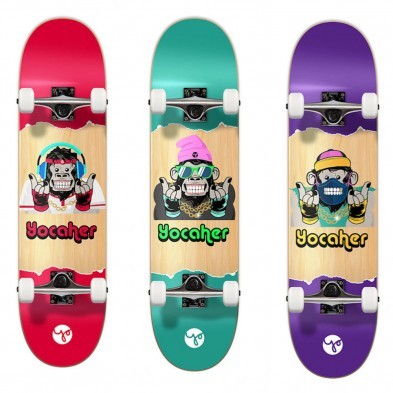 Yocaher 7.5 Skateboard - No Evil Chimp series