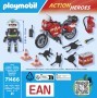 Playmobil 71466 Motorcycle and Oil Spill Incident